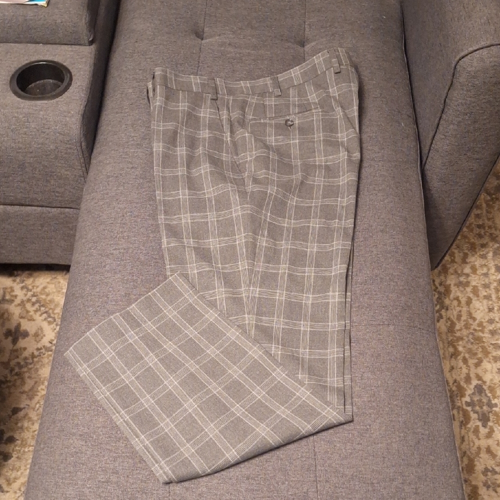 Classic Checkered Men's Dress Pants